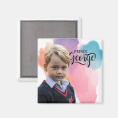 Magnet de la famille royale de Prince George (Recto/Verso)