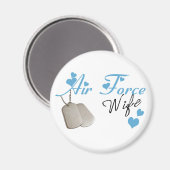 Magnet de la femme de la Force aérienne (Recto/Verso)
