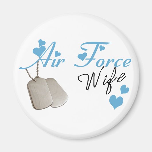 Magnet de la femme de la Force aérienne (Devant)