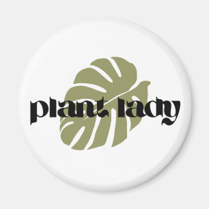 Magnet de la femme plante Monstera Leaf