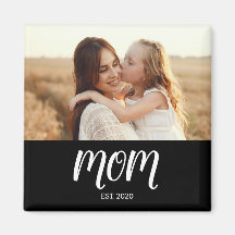 Magnet de la fête des mères avec photo 'Mom Establ
