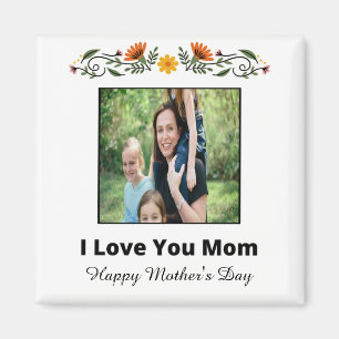 Magnet de la fête des mères personnalisé