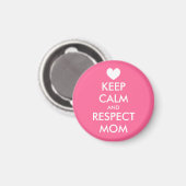 Magnet de la fête des mères | Restez calme et resp (Recto/Verso)