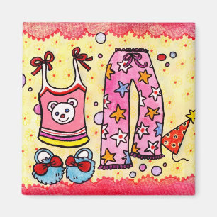Magnet de la fête du pyjama