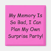 Magnet de la fête surprise (Devant)