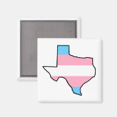 Magnet de la fierté du Texas Trangender (Recto/Verso)