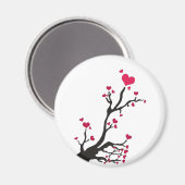 magnet de la fleur du coeur (Recto/Verso)