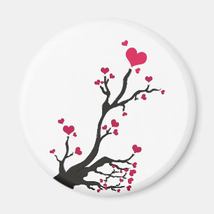 magnet de la fleur du coeur