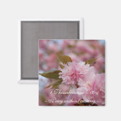 Magnet de la foi en fleurs de cerisier (Recto/Verso)