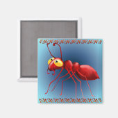 Magnet de la fourmi rouge (Recto/Verso)