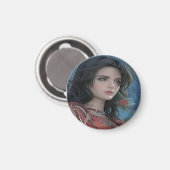 Magnet de la jolie Dame (Recto/Verso)