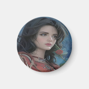 Magnet de la jolie Dame