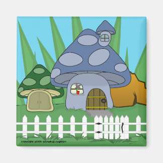 Magnet de la maison de champignons