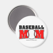 Magnet de la maman du baseball (Recto/Verso)