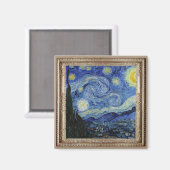 Magnet de la nuit de Van Gough Starry (Recto/Verso)