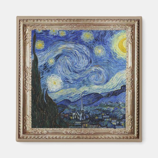 Magnet de la nuit de Van Gough Starry (Devant)