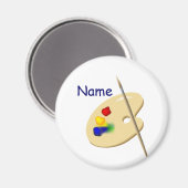 Magnet de la palette d'artistes couleur (Recto/Verso)