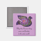 Magnet de la Pâque de Paix Shalom (Recto/Verso)