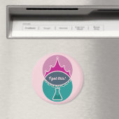 Magnet de la princesse scientifique (Muted) (In Situ (Lave-vaisselle))