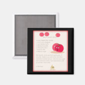 Magnet de la recette de soupe de tomate (Recto/Verso)