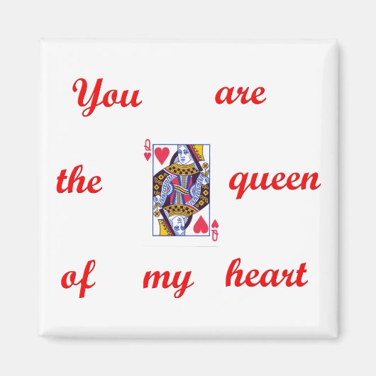 Magnet de la Reine des Coeurs (Devant)