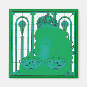 Magnet de la reine verte (Devant)