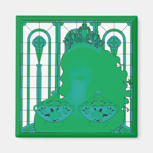 Magnet de la reine verte
