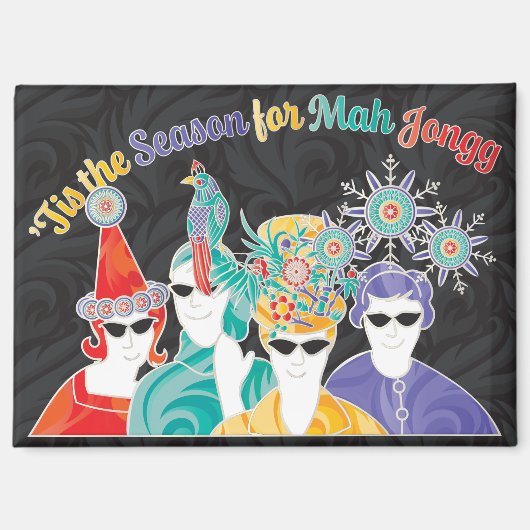 Magnet de la saison Mah Jongg (Recto)