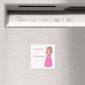 Magnet de la servante de dessin (In Situ (Lave-vaisselle))