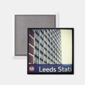 Magnet de la station Leeds (Recto/Verso)