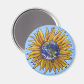 Magnet de la Terre de tournesol (Recto/Verso)