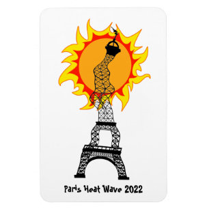 Magnet de la vague de chaleur de Paris 2022