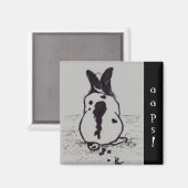 Magnet de l'académie de Bunny Go Oops (Recto/Verso)