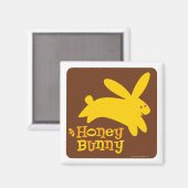 Magnet de lapin de miel (Recto/Verso)