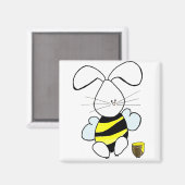 Magnet de lapin de miel (Recto/Verso)