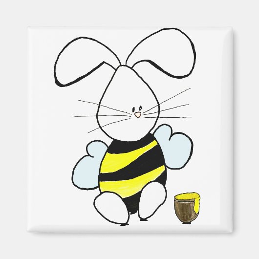 Magnet de lapin de miel (Devant)