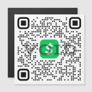 Magnet de l'application de trésorerie de code QR