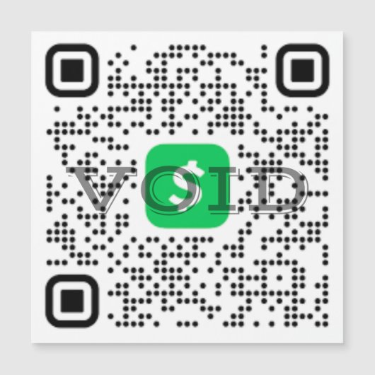 Magnet de l'application de trésorerie de code QR (Devant)