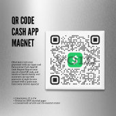 Magnet de l'application de trésorerie de code QR