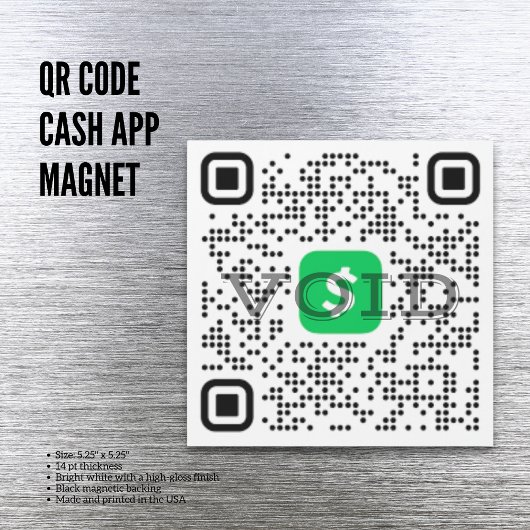 Magnet de l'application de trésorerie de code QR