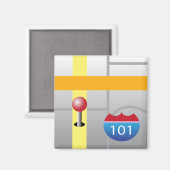 Magnet de l'application iPhone - Cartes (Recto/Verso)