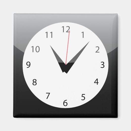 Magnet de l'application iPhone - Horloge (Devant)