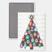 Magnet de l'arbre de Noël (Recto/Verso)