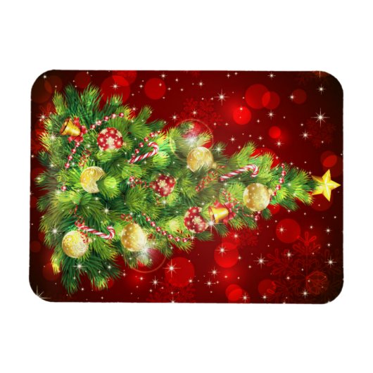 Magnet de l'arbre de Noël (Horizontal)