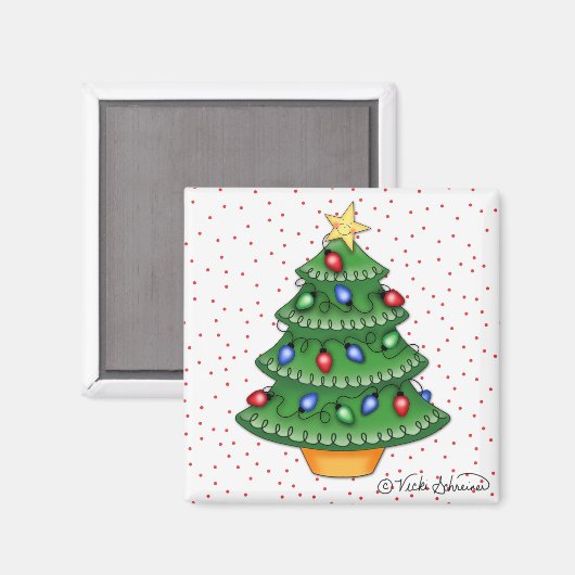 Magnet de l'arbre de Noël (Recto/Verso)