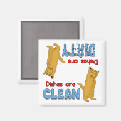 Magnet de lave-vaisselle Amoureux de les chats ora (Recto/Verso)