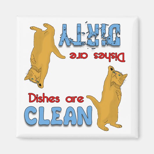 Magnet de lave-vaisselle Amoureux de les chats ora (Devant)