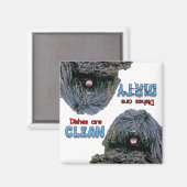 Magnet de lave-vaisselle Amoureux de les chiens Pu (Recto/Verso)