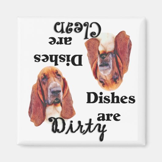 Magnet de lave-vaisselle Basset (Devant)