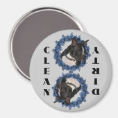 Magnet de lave-vaisselle Boston Terrier (Recto/Verso)